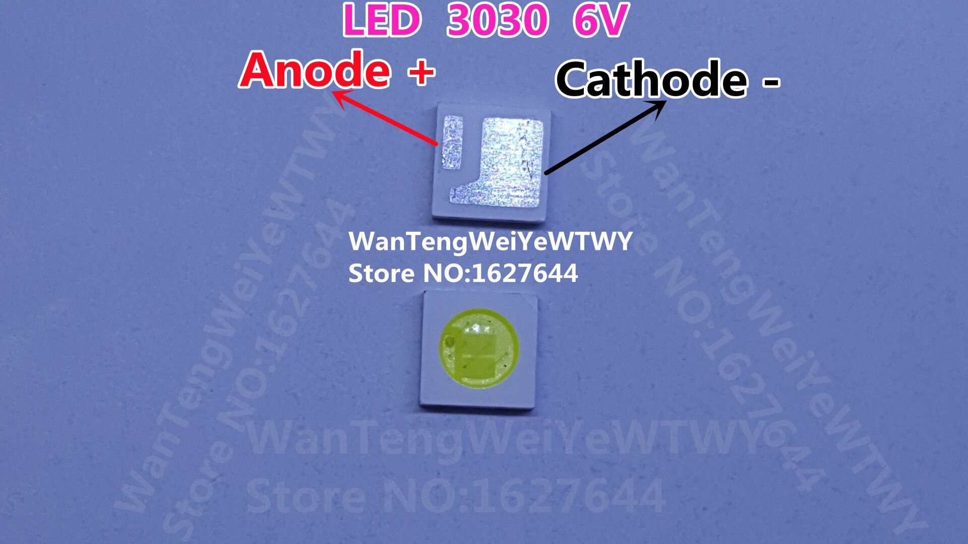 50PCS AOT LED Ʈ   LED 1.6W 3030 6V 12..